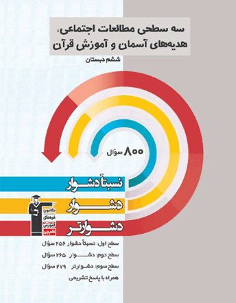 سه سطحی مطالعات اجتماعی و هدیه های آسمان و قرآن ششم قلم چی